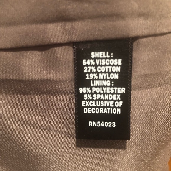 NWOT Banana Republic Lace Overlay Skirt, size 8, brown - Picture 8 of 10